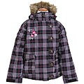 Sessions Bunny Kid's Purple Plaid Snowboard Jacket