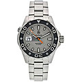Tag Heuer Men's Aquaracer 500-meter Silver Guilloche Steel Watch