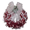 Cinnamon and Peppermint Twist Candy Wreath
