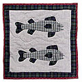 'Fish' 16x16 Pillow Covers and Fillers (Set of 2)