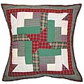 Cranberry Pinwheel 16-inch Throw Pillows (Set of 2)