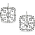 14k Gold 3/4ct TDW Diamond Snowflake Earrings (H-I, I1)
