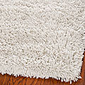 Free efficient guide on carpet Cream Hand-woven Off White Shag Rug (5' x 8')
