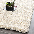 Hand-woven Bliss Chocolate Shag Rug (2' x 3')