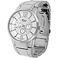 Geneva Platinum Men's Round Face Link Watch