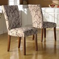 Decor Swirl Print Dining Chairs (Set of 2)