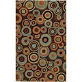 Hand-tufted Current New Zealand Wool Rug (5 x 8)