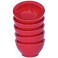 Del Rock assessment CaliBowl Del Mar Stack Fire Truck Red Single Serving Bowls (Set of 5)