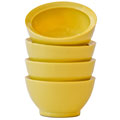 CaliBowl La Jolla Stack Sunflower Yellow Cereal Bowls (Set of 4)