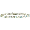 Sterling Silver Blue Topaz Bracelet