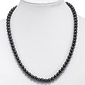 Handmade Hematite and Silver Bead Necklace (Thailand)
