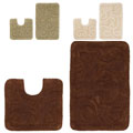 Celebration 2-piece Large Scroll Bath Rug Set