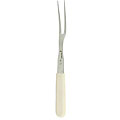 Challenger 13-inch White Handle Cook's Fork