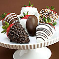 Half-dozen Hand-dipped Chocolate Strawberries