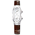Philip Stein Teslar Women's Dual-time Brown Strap Watch