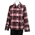 New Women Designs Women's Plaid Peacoat