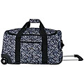 J World 'Tamarak' 22 Inch Mex Black Carry On Rolling Duffel
