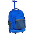J World 'Sunrise' Blue 18-inch Rolling Backpack
