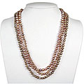 Freshwater Pearl with Carved Shell Necklace (9 mm)
