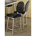 Satin Metal Black Counter Stools (Set of 2)