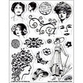 Hot Off the Press 'Vintage Ladies' 5.5x7 Acrylic Stamp Sheet