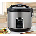 Aroma 10-cup Stainless Steel Rice Cooker and Food Steamer
