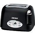 Aroma Cool-touch Matte Black Toaster