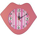 Kiss Me Pink Wall Clock
