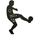 Soccer Self-adhesive Chalkboard Decal