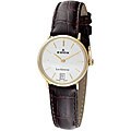 Edox Swiss Women's Les Genevez Ultra Slim Goldtone Case Watch