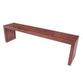 Slat Walnut Bench