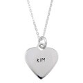 Elsa M Sterling Silver 'Kim' Name Necklace