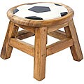 Acacia Wood Kids 'Soccer Ball' Handmade Sitting Stool (Thailand)