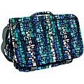 J World 'Thomas' Blue Squares Laptop Messenger Bag