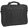 J World Black 15-inch Double Compartment Laptop Briefcase