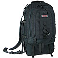 J World 'Stonecrest' Black 65L Climbing Pack with Detachable Backpack