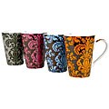 Konitz 'Rocaille' 13-oz Assorted Color Mugs (Set of 4)