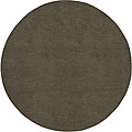 Hand-woven Olympus Green Felted Wool Rug (8' Round)