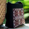 Cotton 'Hypnotic Poppy' Shoulder Bag (Thailand)
