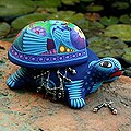 Ceramic 'Honored Turtle' Jewelry Box (Mexico)