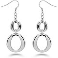 Stainless Steel Double 'O' Dangle Earrings