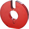 Roth 10-inch Red Resin Wheel Vase