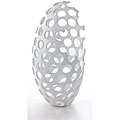 Opa 14.5-inch White Mesh Accent Vase