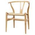Wood Chair with Hemp Seat