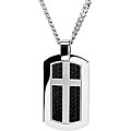 Stainless Steel Cross Dog Tag Necklace