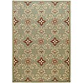 Cafe Green Rug (5'3 x 7'6)