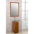 DreamLine Modern Glass 10-inch Slim Line Maple Vanity Set