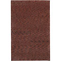 Hand-knotted Burgundy New Zealand Wool Royal Rug (2'6 x 10')