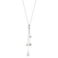 Sterling Silver Freshwater Pearl Drop Necklace (6.5-7 mm)