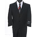 Ferrecci Boys' Solid Black 2-button Suit